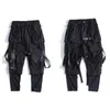 Mens Pants 11 BYBBS DARK Ribbons Multi Pockets Cargo Harajuku Casual Track Trouser Hip Hop Streetwear Techwear Joggers 230301