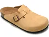 مصمم جديد Cork Slippers Boston Summer Slippers Slippers Designs Designs Leather Peach Tandals Sandals Disual Shoes for Women