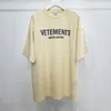 Herren T-Shirts Gute Qualität 2023SS VETEMENTS Limited Edition Mode T-Shirt Männer 1 1 Stickerei Brief VETEMENTS Tee VTM Frauen Kurzarm G230301