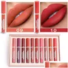 Lip Gloss Cmaadu 10 Colors Matte Liquid Lipstick Set Waterproof Longlasting Kit Drop Delivery Health Beauty Makeup Lips Dhicf