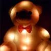 لعبة أفخم دمية LED COLOTULL FLASH BEAR PER الحيوانات محشوة بألعاب 20 سم - 22 سم الدببة هدية للأطفال هدايا عيد الميلاد