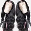 Body Wave Lace Front Peruca Cabelo Humano Virgem Brasileira 4x4 5x5 6x6 7x7 13x4 13x6 360 Full Lace Perucas para Mulheres Cor Natural