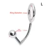 Other Health Beauty Items Stainless Steel Anal Plug Metal Hook With Penis Ring For Male Chastity Lock Fetish Cock Rings Drop Delive Dhraz