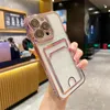 Fashion Diamond Phone Cases Luxury For iPhone 14 Pro Max Plus iPhone14 13 12 11 With Card Holder Shockproof Camera Lens Protective TPU Soft Back Cover