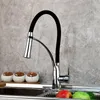 Keuken kranen Yanksmart kraan vaste messing gepolijst chromen zwenk draai naar beneden tuit gootsteenmixer Water Tap