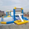 15L x 8mW Training Equipment Water park inflatable floating basketball hoop goal court basketball water field sport games play on Sea Beach Park send by ship to door