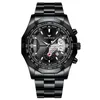 Wristwatches 2023 Top Watch Fashion Casual Military Quartz Sports Wristwatch Full Steel Waterproof Men's Clock Relogio Masculin