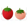 Table Mats Cartoon Fruit Placemat Red Strawberry Shape Drink Tea Cup Dish Drying Mat Pad Cotton Pot Holders Home Dining Decor