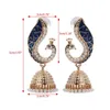 Dangle Earrings & Chandelier Retro Bollywood Kundan Peacock Jhumka Jhumki Drop Gypsy JewelryDangle DangleDangle
