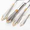 Set di stoviglie 162024 Pezzi Posate placcate oro Acciaio inossidabile Stoviglie di lusso Coltello forchetta Cucchiaio Utensili da cucina 230302