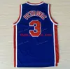 Vintage 3 Jerseys Cibona Zagreb College Basketball Drazen 10 Petrovic Jersey Blue Breathable Sport gestikt