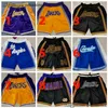 Men Pocket Zipper Basketball Shorts Elastische taille gewoon Don Dares Heatpants Vintage Split Pant Sport Hip Pop Drawing Short West -Oosterse shorts