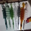 Hookahs kleur multi helix rook pot groothandel glazen bongs olie brander glazen waterleidingen olieligingen roken gratis