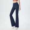 Designer womens yoga leggings fitness pantaloni da yoga in vita alta leggings elastico allineamento elastico guscio di pantaloni pantaloni a campana di pantalone pantaloni svasati estate