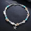 Bracelets de cheville conque étoile de mer pendentif plage cheville pour femmes filles approvisionnement d'été bohême cheville chaîne bijoux cadeau sous vente