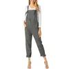 Women's Jumpsuits & Rompers Women Casual Bib Pants Linen Dungarees Harem Strap Jumpsuit Loose Baggy Overalls Romper Autumn Clothes