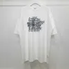 Męskie koszulki Vetements T Shirt Men Men Silver Nakładka Letter drukujący okrągły NE T-shirt duże topy VTM G230301