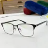 2023 756OA Men Square Eyebrow Glasses Frame 56-17-145 fashion Gold silver Gungray color options Quality Double-plating fullset cas213B