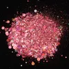 Nail Glitter 50G/Sac Hexagone Mixte Taille Laser Manucure Glitter Pour Ongles Faux Paillettes À La Main DIY Rempli Nail Art Décoration Accesorios 230302