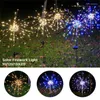 Solar Firework Light 90/120/150 LED Solor Lamp Outdoor Yard Decoratie Lawn String Ctouryard Lights