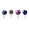 Colorful Smoking Bowl Piece Accessories 14mm 18mm Male Dab Rig Bong Tool Wig Wag Glass Bowls