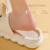 Slippers Home Linen Slipper for Women Cute Bunny Clouds Flip Flops Female Design Cozy Shoes Slides Four Season Platform Couples Sandals 230302