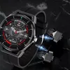 Kulaklıklı akıllı saat 2'si 1 arada Smartwatch Dahili tws kulaklıklı Fitness Takipçisi 1.3 inç Dokunmatik HD Ekran Su geçirmez Pedometre Nabız monitörü Kan basıncı