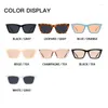 Солнцезащитные очки Retro UV400 Vintage INS Женские очки квадратные солнечные очки оттенки мода