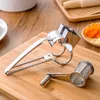 Cheese Tools Rotary Grater with Container Stainless Steel HandCrank Rotory Shredder Butter Knife Cutter Kitchen Practical Gadgets 230302