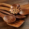 Cuillères 8 pièces ustensiles de cuisine en bois et spatule pour ustensiles de cuisine élégants outil à usage domestique 230302