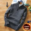 Designer Autumn Winter Warm Cardigan Men Fleece Sweaters Jassen Mens Slim Fit gebreide truijas dik vesttrui trui jas m