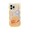 Dessin animé mignon belles filles de la mode comme concepteur de cas silicone antichoc couvertures complètes iphone13pro max plus iphone 13 12 11 pro max ours mignon