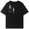 남자 티셔츠 디자이너 여름 새 F 베어 소녀 자수 편지 유니스석 짧은 슬리브 티셔츠 btbi