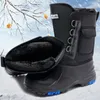 Stiefel Winter Herren Outdoor-Arbeitsstiefel Warme wasserdichte Mittellauf-Schneestiefel für Herren Angelstiefel Rutschfeste Plattform-Wanderstiefel für Herren 230302