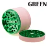 Customized Logo 4 Layers Smoke Grinder Aluminum Alloy Rubber Paint Herb Grinders H23-13