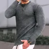 Herrenpullover Herren Strickpullover Tops für Herren Herbst Winter Mode lässig solide Waffel Pullover O-Ausschnitt Pullover Herren Sportswear Streetwear 230302