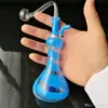 Accesorios para fumar Pote de florero a rayas de color, Accesorios de Bongs de vidrio al por mayor, Fumar en pipa de agua,