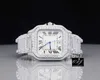 2023 CDJ Jewelry Hip Hop Moissanite Diamond Dial Bling Iced Out Men's Quartz Watch for Men and Women