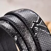 Belts Fashion Desinger Belts For Men Luxury Snake Pattern Men's Accessories Trouser Leather Western Belt Strap For Boy Buckle Metal Z0228