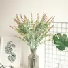 Decorative Flowers 5 Forks Plastic Simulation Branch Eucalyptus Display Flower Home & Wedding Decoration Artificial Bouquet Fake Plant