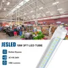 Tubo LED T8, strisce LED G13 con tubi fluorescenti bi-pin 2 piedi 12 W 3 piedi 18 W, bianco freddo 6000 K, luminoso, dual-end, tipo B, cavo diretto, senza alimentatore, garage, officina, lampada