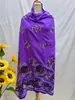 Ethnic Clothing African Women Scarf Shawl Cotton Embroider Diamond Hijabs Muslim Fashion Headscarf Turkey India For Arabic 210x105cm