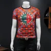 العلامة التجارية الفاخرة 2023 Degisner Men T Shirt طباعة tshirts قصيرة الأكمام غير الرسمية تي شيرت فضفاضة رجال Tee Crewneck كبير الحجم تي شيرت هيب هوب تي شيرت