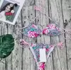 Kvinnor badkläder mode brev mönster tryck sexig sommar två stycken baddräkt heta kvinnor bikinis multi stilar bikini badkläder baddräkt s-xl