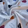 4 цветных шарфа дизайнерский бренд шелковый шарф маленькие шарфы платок оголовье мода уникальный роскошный шарф классический логотип кольцо дизайн лоскутное письмо шелк 53x53 см