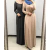 Vêtements ethniques Mode Élégant Abaya Dubaï Robe musulmane minimaliste Kaftan Bangladesh Robe Musulmane Caftan Marocain Turc Émirats Arabes Unis Islamique