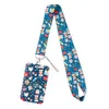 10 Pcs / Lot Fashion Accessories Custom Nursing Design Neck Strap Polyester Medical Print Lanyard And Vertical Card Holder For Office Worker Accessories