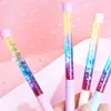 PCS CRYSTAL PEN 0.5mm SINGIBER SILIGN PENS GEL FOR SCHOOD ESTATIONY COLORED LIQUAR BALLPEN KAWAII SUPPRIS GIFTS