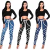 Nowe designerskie dżinsy puszyste paski elastyczne pranie jeansowe jeansowe legginsy różnią się kolorami