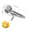 Cheese Tools Rotary Grater Grinder Stainless Steel Vegetable Nuts Cutter Shredder Kitchen Gadget 230302
